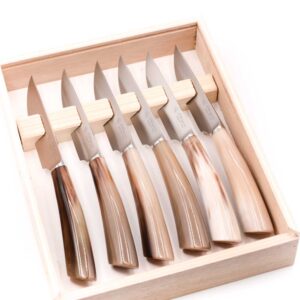 A.S. Steak Knives Ox Horn Set 6pcs