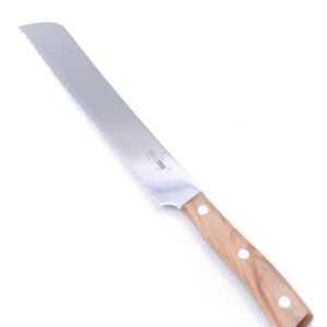 Maglio Nero Iside Bread Knife 21cm Olive Wood
