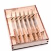 Maglio Nero Steak Knives Set 6pcs Olive Wood
