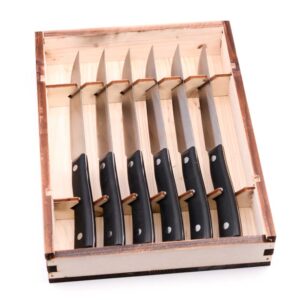 Maglio Nero Steak Knives Set 6pcs