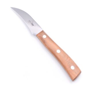 Maglio Nero Iside Curved Paring Knife 8cm Olive Wood