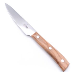 Maglio Nero Iside Straight Paring Knife 11cm Olive Wood